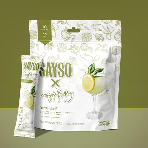 SAYSO Variety Pack | Skinny Mix: Spicy Margarita, Cardamom Paloma, Hibiscus Cosmopolitan & Honey Rosemary Moscow Mule - Craft Cocktail & Mocktail Mixers (Low-Calorie & Low Sugar), 8-Pack Assorted