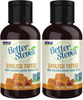 NOW Foods, Better Stevia, Liquid Zero-Calorie Sweetener, English Toffee, Low Glycemic Impact, Kosher, 2-Ounce (Pack of 2)