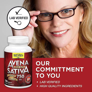 Avena Sativa Wild Oats 50 Tabs By Natural Balance (Formerly known as Trimedica)