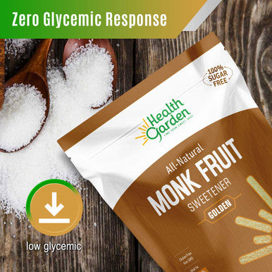 Health Garden Monk Fruit Sweetener Golden- Non Gmo - Gluten - Sugar Substitute - her - Keto Friendly (3 Lbs) (9505)