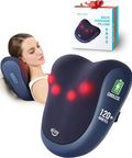Alljoy Cordless Back Massager With Heat, Shiatsu Neck And Back Massager For Pain Relief Deep Tissue, 3D Kneading Massage Pillow For Neck, Back, And Shoulders, Gifts For Men Women