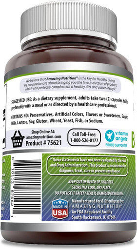 Amazing Nutrition Formulas Burdock Root Supplement | 1000 Mg Per Serving | 240 Capsules | Non-GMO | Gluten | Made in USA