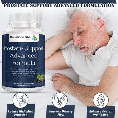 Prostate Health Advanced Herbal Supplement For Men With Beta Sitosterol, Selenium, Pygeum And Saw Palmetto For Prostate Support And Frequent Urination - 90 Ct