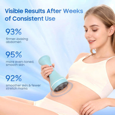ZEDRIWELL Deep Tissue Massage Gun for Women 5 Massage Heads Vibration Therapy for Muscle Recovery & Pain Relief Cellulite Massager for Legs Thighs Abdomen Neck & Shoulders