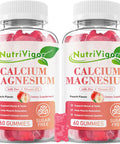 Calcium Gummies 600Mg With Vitamin D3, Calcium Magnesium Zinc Gummies For Bone & Immune Support, Calcium Supplement For Women & Men, Sugar Free, Vegan, Peach Flavor, 120 Count