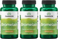 Swanson Maximum Strength Bromelain 1200 Gdu 500 Milligrams 60 Veg Capsules Enzyme (3 Pack)