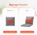 Comfier Rechargeable Back Massage Pad For Back Deep Tissue, Foldable Back Massage Chair Pad With Adjustable Intensity Shiatsu Back Massager With Heat, Gifts For Mom Dad Women Men