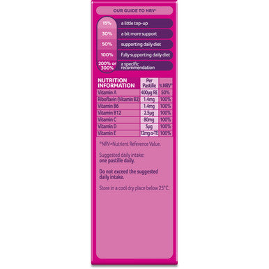 Bassetts Vitamins 7-11 Years Raspberry Flavour Multivitamins 30 Gummies