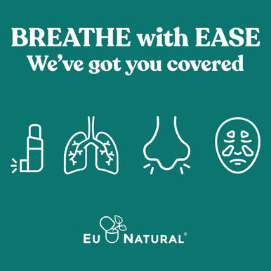 Eu Natural Breathe Inhaler Support Supplement Sinus Lungs Open & Clear Airways Seasonal Nasal Health Bronchial Wellness Healthy Chest Quercetin Vitamin D Bromelain Pills 60 Vegetarian Soft Capsules