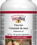 MacaRich by Natural Factors Super Strength Power Maca Superfruit Antioxidant Supplement with Ginseng 90 capsules 90 servings