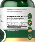 Carlyle Chlorella Tablets Organic 500 Mg | 1000 Count | Vegetarian, Non-Gmo, And Gluten Free