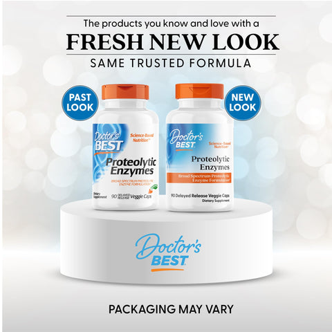 Doctor'S Best Proteolytic Enzymes Supplement For Men & Women - Supports Protein Digestion Caps For Digestive Wellness Bromelain Protease & Papain Blend Supports Metabolic Health 90 Veg Capsules