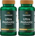 Swanson Ultra Probiotic for Seniors 30 Billion Cfu 60 Veg Capsules (2 Pack)