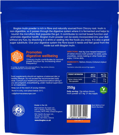 Bioglan Inulin Fibre Supplement 250g