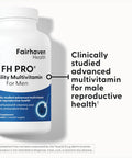 Fairhaven Health Fh Pro For Men Premium Fertility Supplement For Men Optimal Count Support And Motility For Him Male Multivitamin For Conception Support 180 Capsules 1 Month Supply