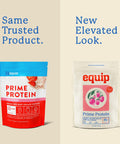 Equip Foods Prime Protein Powder Clean Grass Fed Beef Protein Isolate Carnivore Protein Powder Paleo Keto Friendly | Gluten Dairy Free Helps Build & Repair Tissue 30 Servings Strawberry
