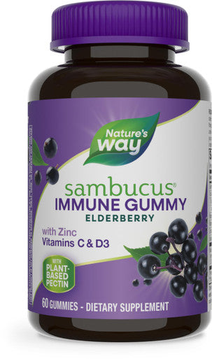 Garden of Life Dr. Formulated Probiotics Organic Kids+ Plus Vitamin C & D - Berry Cherry - Gluten & Nature'S Way Sambucus Elderberry Immune Gummies