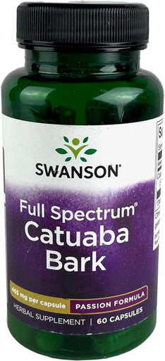 Swanson Catuaba Bark - Supports Endurance & Stamina for Men & Women - Herbal Supplement Promoting Natural Health & Wellness - (60 Capsules 465mg Each)