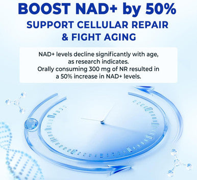 Divinity Nutra Nad+ Supplement, Nad+ Boost - Nicotinamide Riboside (Nr) 300 Mg For Anti Aging And Cell Regeneration Support Cellular Energy Focus Patented Formula Grape Seed Pqq 20Mg Ginkgo 30 Days Supply