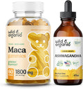 Wild & Organic Maca Root Gummies & Ashwagandha Tincture 4 Fl Oz