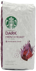 Starbucks Whole Bean Coffee, Dark Roast Coffee, French Roast, 100% Arabica, 1 bag (28 oz)