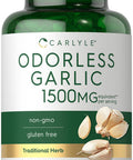 Carlyle Odorless Garlic Softgels 1500Mg | 250 Count | Non-Gmo, Gluten Free Extract Supplement