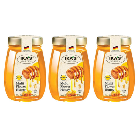Ika's Garden Raw Manuka Honey with Blossom Honey - 100% Pure, Unfiltered, Gluten-Free Ã¢â‚¬â€œ Product of Germany, 17.6 oz (500g) Jar