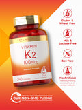 Carlyle Vitamin K2 Supplement 100 Mcg | K2 Mk-4 | 240 Capsules | Non-Gmo & Gluten Free