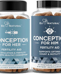 Eu Natural Conception Fertility for Her & Him Bundle - Fertility Supplements Combo for Women & Men Prenatal Vitamins Promote Hormone Balance Cycle Consistency Aid Ovulation 120 Count