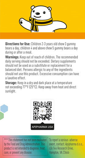 Children'S Multivitamin Gummies - Immunity Supporting Kids Vitamins With A, B, C, D, E, Biotin, Pantothenic Acid And Zinc - Sugar-& Natural Colors Kids Vitamin Gummies (60 Gummies)