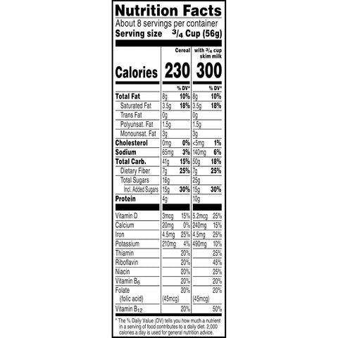 Kellogg's Special K Breakfast Cereal, Fiber Cereal, Family Breakfast, Family Size, Red Berries, 15.6oz Box (1 Box)