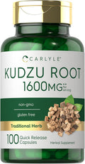 Carlyle Kudzu Root | 100 Extract Capsules | Non-GMO and Gluten Formula | Traditional Herbal Supplement