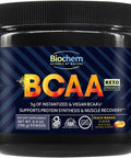 Biochem Vegan Instantized BCAA Powder Great Tasting Natural Peach Mango 211 Ratio Supports Protein Synthesis Muscle Recovery Pre Intra Post Workout Nothing Artificial 30 Servings