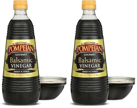 Pompeian Gourmet Balsamic Vinegar - 16 fl oz | Vinegar for Cooking - Sweet and Tangy Flavor for Salad Dressings, Marinades, and Sauces