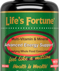 Life'S Fortune Multivitamin & Mineral, All Natural Energy Source Supplying Whole Food Concentrates, Antioxidants, Amino Acids, Enzymes, Trace Minerals & More, 180 Tab