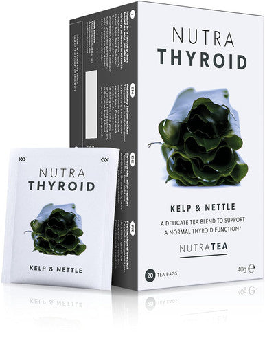 Nutra Tea NUTRATHYROID - Thyroid Health Tea | Metabolism Tea - Providing Thyroid Support - Includes Kelp Bladderwrack & Ashwagandha - 20 Enveloped Tea Bags - by Nutra Tea - Herbal Tea