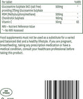 Natures Aid Glucosamine MSM and Chondroitin with Vitamin C 180 Tablets