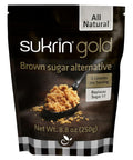 SUKRIN GOLD 100% Natural Sugar Brown Sugar Substitute with Erythritol & Stevia Brown Sugar Zero Calorie Sweetener Granulated Gluten NonGMO Kosher Blood Sugar Vegan Keto Friendly