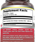 Amazing Nutrition Formulas Acetyl L-Carnitine Supplement | 1000 Mg Per Serving | 120 Tablets Supplement | Non-GMO | Gluten | Made in USA