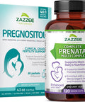 Zazzee PREGNOSITOL Easy-Tear Packets and Extra Strength Prenatal Multi Complex