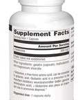 Source s L-Glutamine, Free Form Amino That Supports Metabolic Energy*, 500mg - 100 Capsules
