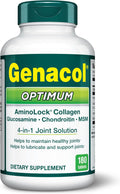 Genacol Optimum â€“ Glucosamine Chondroitin Msm And Ultra-Hydrolyzed Collagen Tablets Maintains Healthy Joints Protects & Lubricate Cartilage 90 Tablets (30-Day Supply)