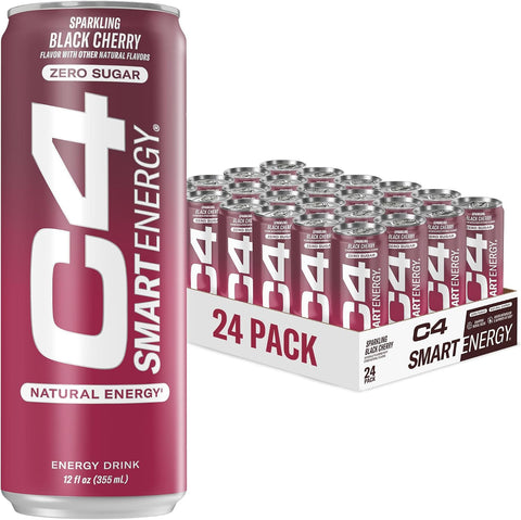 C4 Smart Energy Drinks Variety Pack, Sugar Free | Performance Fuel | Nootropic Brain Booster | Coffee Alternative | 4 Flavor Tropical Oasis