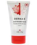 DERMA E Anti-Wrinkle Scrub Anti-Aging Face Wash with Glycolic Acid and Vitamin A Cleansing and Exfoliating Treatment Removes Makeup, Oil and Impurities, 4 oz