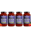 Sonoma Gourmet Seven Veggie Pasta Sauce | Vegan, USDA Organic, Non-GMO, Gluten-Free and No Sugar Added | Made With Fresh Ingredients | 25 Ounce Jars (Pack of 4)