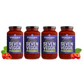 Sonoma Gourmet Seven Veggie Pasta Sauce | Vegan, USDA Organic, Non-GMO, Gluten-Free and No Sugar Added | Made With Fresh Ingredients | 25 Ounce Jars (Pack of 4)