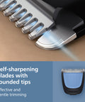 Norelco Philips 100% Waterproof Beard Trimmer 3000 Series With Self-Sharpening Blades 40 Adjustable Beard Trimmer Length Settings & Two Lift&Trim Combs Usb Charging Bt3620/40