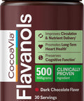 CocoaVia Cardio Health Cocoa Powder, 30 Servings, 500mg Cocoa Flavanols