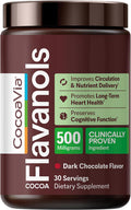 CocoaVia Cardio Health Cocoa Powder, 30 Servings, 500mg Cocoa Flavanols