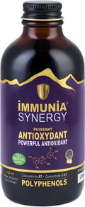IMMUNIA Synergy - Elderberry and Blueberry Syrup Powerful Polyphenols Antioxidant Alcohol-Free and No Sugar Added - Made In Canada